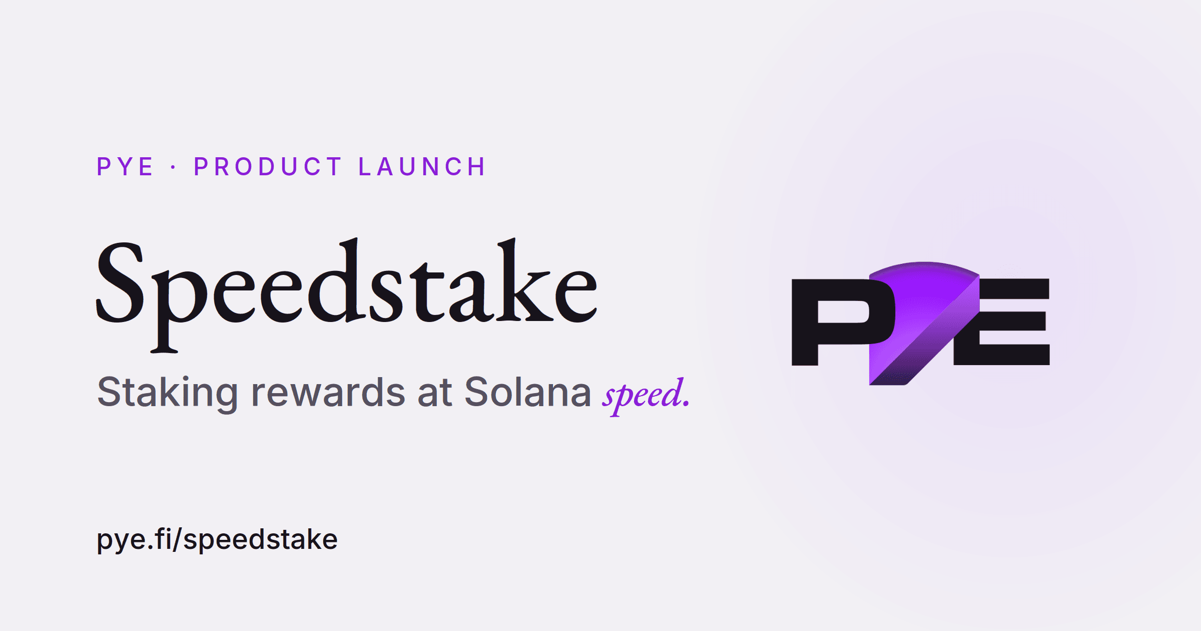 Speedstake: Staking Rewards at Solana Speed
